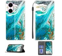 Custodia Comaptibile per OnePlus Nord Ce5 Cph2717 Cph2719 Case Custodia Cover Supporto Premium in PU [ con 9H HD Vetro Temperato] CPT13