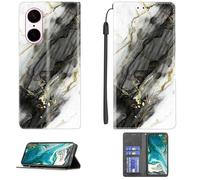 Custodia Comaptibile per OnePlus Nord Ce5 Cph2717 Cph2719 Case Custodia Cover Supporto Premium in PU [ con 9H HD Vetro Temperato] CPT12