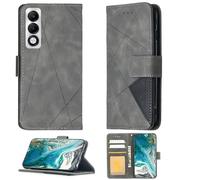 Custodia Comaptibile per Oppo A5I PRO Cph2755 Case Custodia Cover Supporto Premium in PU [ con 9H HD Vetro Temperato] BF05 Grey