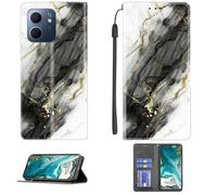 Custodia Comaptibile per Oppo A5X 5G Pkw110 Case Custodia Cover Supporto Premium in PU [ con 9H HD Vetro Temperato] CPT12