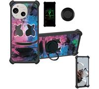 Custodia Comaptibile per Sharp Aquos R10 A501Sh Sh-M31 Sh-51F Case Custodia [ con 9H HD Vetro Temperato] Cover Supporto PC + Silicone YGH-BQ