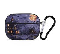 Custodia compatibile con Airpods Pro di seconda generazione, custodia carina compatibile con Airpods Pro, Mystery House, custodia per Halloween Night compatibile con custodia AirPods Pro 2