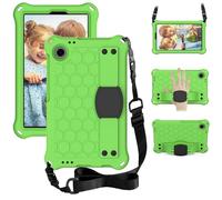 Custodia Compatibile con Blackview Tab 60 8.7 pollici (2023) Tablet Bambini, Durevole Leggero EVA Antiurto Maniglia Protettiva Supporto Cover a Nido d'Ape Dissipazione del Calore(Green+Black)