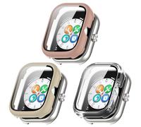 Custodia compatibile con custodia protettiva Honor Choice, con pellicola protettiva antigraffio, protezione rigida PC per smartwatch Haylou (confezione da 3 A)