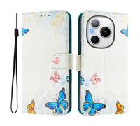 Custodia compatibile con Honor Power 5G Domestic Case PU Leather Flip Case 3D Creative Pattern Design Custodia Protettiva Custodia a Portafoglio per Honor Power 5G Domestic, Butterfly House