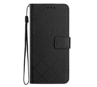 Custodia compatibile con Honor X5c Plus Cases Geometric, Book Flip Folio Stand View Cover, con portacarte, Case per Honor X5c Plus-Nero