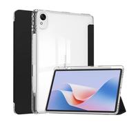 Custodia compatibile con Huawei MatePad 11.5 2025 TXZ-W09 con portapenne in acrilico trasparente e custodia rigida con supporto(Black)