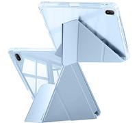 Custodia Compatibile con Huawei MatePad SE 11 Pollici 2024 con Portapenne, Chiaro Antiurto, Supporto Pieghevole a Y 6 in 1, Auto Svegliati/Sonno, Blu Cielo