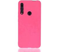 Custodia compatibile con Huawei P Smart Z (6.59) STK-LX1 STK-LX2 / Y9 Prime (2019)/ Y9 2019 Cover Protezione flessibile antiurto antigraffio Gel Silicone TPU Morbida Matte Soft Slim Case (fuchsia)