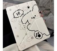 Custodia compatibile con iPad A16 2025 Air 11 13 M2 M3 Pro 11 13 M4 2024 Air 4 5 10th 10.9 Pro 11 9th 8th 7th 10.2 Pro 12.9 4th 5th 6th, con retro trasparente e y fold cover iPad mini 6,iPad 9.7 5° 6°