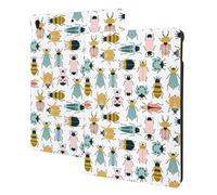 Custodia compatibile con iPad Air di terza generazione, compatibile con iPad Pro da 10,5 pollici, accensione e spegnimento automatico, custodia per tablet con insetti colorati compatibile con custodia