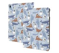 Custodia compatibile con iPad Air di terza generazione, compatibile con iPad Pro da 10,5 pollici, accensione e spegnimento automatico, custodia per tablet Seal Fox Seagull Whales compatibile con iPad
