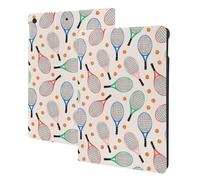 Custodia compatibile con iPad di 9a/8a/7a generazione, compatibile con iPad 10.2, custodia a libro, funzione di accensione e spegnimento automatico, custodia per tablet con racchetta da tennis
