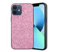 Custodia Compatibile con iPhone 12 Glitter Bling TPU Silicone Protettivo Brillantini Phone Back Cover Anti Graffi Custodia Fashionable Girl's Glitter Phone Cover Compatibile con iPhone 12,Rosa