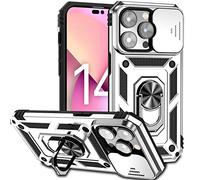 Custodia compatibile con iPhone 14 Pro Max, corpo intero Hard Slim Protective Phone Case, telefono cellulare con supporto magnetico girevole - Custodia con protezione lente, protezione durevole