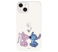 Custodia compatibile con iPhone 15 Plus, ufficiale Disney Angel & Stitch Bacio