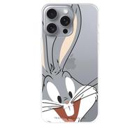 Custodia compatibile con iPhone 16 Pro MAX Ufficiale Looney Tunes Bugs Bunny per proteggere il tuo cellulare. Custodia in silicone trasparente flessibile con licenza ufficiale Looney Tunes