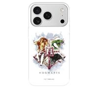 Custodia compatibile con iPhone 17 Pro MAX ufficiale di Harry Potter, scudi Hogwarts per proteggere il tuo cellulare. Cover per iPhone in silicone trasparente flessibile con licenza ufficiale di Harry