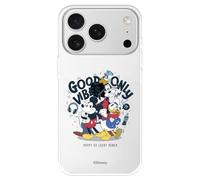 Custodia compatibile con iPhone 17 Pro MAX Ufficiale Disney Good Vibes Only per proteggere il tuo cellulare. Custodia in silicone trasparente flessibile con licenza ufficiale Disney Classic