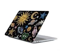 Custodia compatibile con MacBook Air 13 pollici 2022-2018 Release Model A2337 M1 M2 A2681, cover protettiva artistica per display Retina Air13 con Touch ID-Vintage Sun and Moon Magic, 15.4 Pro (A1707