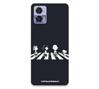 Custodia compatibile con Motorola Edge 30 Neo Ufficiale Peanuts Personaggi Beatles per proteggere il tuo cellulare. Custodia in silicone trasparente flessibile con licenza ufficiale Snoopy