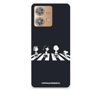 Custodia compatibile con Motorola Edge 40 Neo Ufficiale Peanuts Personaggi Beatles per proteggere il tuo cellulare. Custodia in silicone trasparente flessibile con licenza ufficiale Snoopy