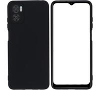 Custodia Compatibile con Motorola MOTO G05 XT2523-2 / MOTO E15 XT2523-6 schermo display lcd 6.67 BACK COVER case soft GEL SILICONE protezione flessibile SLIM matte MORBIDA TPU (Nero)