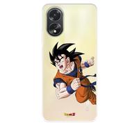 Custodia compatibile con OPPO A38 - A18 ufficiale di Dragon Ball Goku Guerrero per proteggere il tuo cellulare. Custodia in silicone trasparente flessibile con licenza ufficiale Dragon Ball