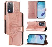 Custodia compatibile con OPPO A5 5G/A3 PRO 5G Overseas/OPPO A3 PRO 5G India/OPPO A80 5G Europa/OPPO K12X 5G Overseas Custodia per telefono in pelle PU Flip Wallet Custodie farfalla fiore copertura