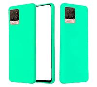 Custodia Compatibile con OPPO REALME 8 PRO / RMX3081 copertura back COVER case soft matte GEL SILICONE protezione antiurto flessibile MORBIDA TPU (Verde acqua)
