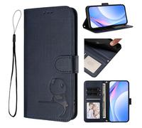 Custodia Compatibile con Oppo Reno15 Pelle PU Scomparto per carte Portafoglio Supporto ribaltabile Chiusura magnetica Blue