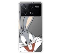 Custodia compatibile con Poco X6 Pro Ufficiale Looney Tunes Bugs Bunny per proteggere il tuo cellulare. Custodia in silicone trasparente flessibile con licenza ufficiale Looney Tunes