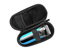 Custodia compatibile con rasoio Braun S3/5/7/9, custodia rigida impermeabile per rasoio da viaggio per uso domestico con cordino e due pennelli piccoli, Nero , moderno