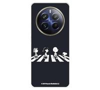 Custodia compatibile con Realme 12 Pro Plus 5G ufficiale dei personaggi dei Peanuts Beatles per proteggere il tuo cellulare. Carcasa in silicone trasparente flessibile con licenza ufficiale di Snoopy