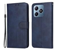 Custodia Compatibile con Realme C61 4G RMX3933 Realme C63 4G RMX3939 Note 60 Note 60x 4G schermo display 6.78 COVER stand flip LIBRO gel PORTAFOGLIO case Protezione magnetica eco pelle (Blu)