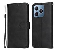 Custodia Compatibile con Realme C61 4G RMX3933 Realme C63 4G RMX3939 Note 60 Note 60x 4G schermo display 6.78 COVER stand flip LIBRO gel PORTAFOGLIO case Protezione magnetica eco pelle (Nero)