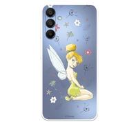 Custodia compatibile con Samsung Galaxy A15 5G Ufficiale Disney Campanellino Silhouette per proteggere il tuo cellulare. Custodia in silicone trasparente flessibile con licenza ufficiale di Peter Pan