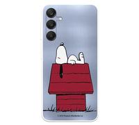 Custodia compatibile con Samsung Galaxy A25 5G ufficiale Peanuts Snoopy Home per proteggere il tuo cellulare, custodia in silicone flessibile trasparente con licenza ufficiale Snoopy