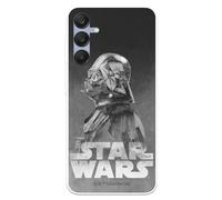 Custodia compatibile con Samsung Galaxy A25 5G ufficiale Star Wars Darth Vader sfondo nero per proteggere il tuo cellulare, custodia in silicone flessibile trasparente con licenza ufficiale Star Wars