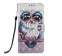 Custodia compatibile con Samsung Galaxy A30 / A20 Miss Gufo con Cordino