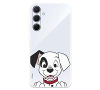 Custodia compatibile con Samsung Galaxy A35 5G Ufficiale Disney Cucciolo Sorriso per proteggere il tuo cellulare. Custodia in silicone trasparente flessibile con licenza ufficiale di 101 dalmati