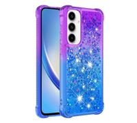 Custodia compatibile con Samsung Galaxy A55 5g Divertente Bling Shiny Crystal Flowing Sparkle Moving Cover Clear Bumper Liquid Glitter