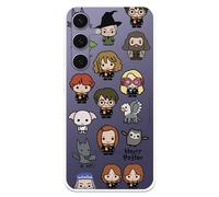 Custodia compatibile con Samsung Galaxy S24 Plus Ufficiale Harry Potter Personaggi Icone per proteggere il tuo cellulare. Custodia in silicone trasparente flessibile con licenza ufficiale di Harry