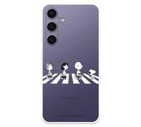 Custodia compatibile con Samsung Galaxy S24 Plus Ufficiale Peanuts Personaggi Pedoni per proteggere il tuo cellulare. Custodia in silicone trasparente flessibile con licenza ufficiale Snoopy