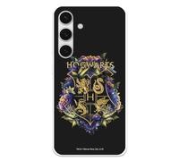 Custodia compatibile con Samsung Galaxy S24 ufficiale Harry Potter Hogwarts Floral per proteggere il tuo cellulare. Custodia in silicone trasparente flessibile con licenza ufficiale di Harry Potter