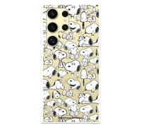 Custodia compatibile con Samsung Galaxy S24 Ultra Ufficiale di Peanuts Snoopy Sagome per proteggere il tuo cellulare. Custodia in silicone trasparente flessibile con licenza ufficiale Snoopy