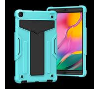Custodia compatibile con Samsung Galaxy Tab A 10.1 SM-T510/T515 2019 da 10,1 pollici, con custodia integrale ibrida standard a tre strati robusta custodia protettiva anticaduta antiurto (AQU NER)
