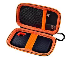 Custodia compatibile con SanDisk da 1 TB, 2 TB, 500 GB, 4 TB, per PRO Extreme Portable SSD, supporto per disco rigido esterno a stato solido per SDSSDE61/SDSSDE60/SDSSDE81/SDSSDE30/SDSSDE60 (solo