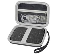 Custodia compatibile con stampanti HP Sprocket Portable 2x3/ Select 2.3x3.4/ 2nd Edition, organizer da viaggio adatto per carta fotografica Zink, cavo USB e altri accessori, nero (solo scatola)