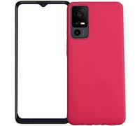 Custodia Compatibile con TCL 40 XE 5G/ TCL 40 NxtPaper 5G T609DL T609SPP display 6.56 Copertura Cover Protezione flessibile Gel Silicone TPU Morbida Matte Slim Case (Fucsia)